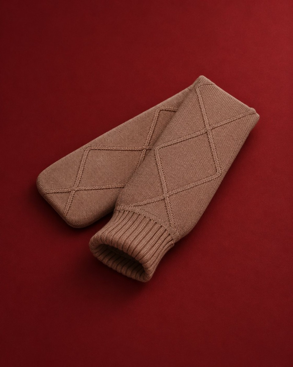 Wärmflaschenbezug XL Baumwolle cocoa brown